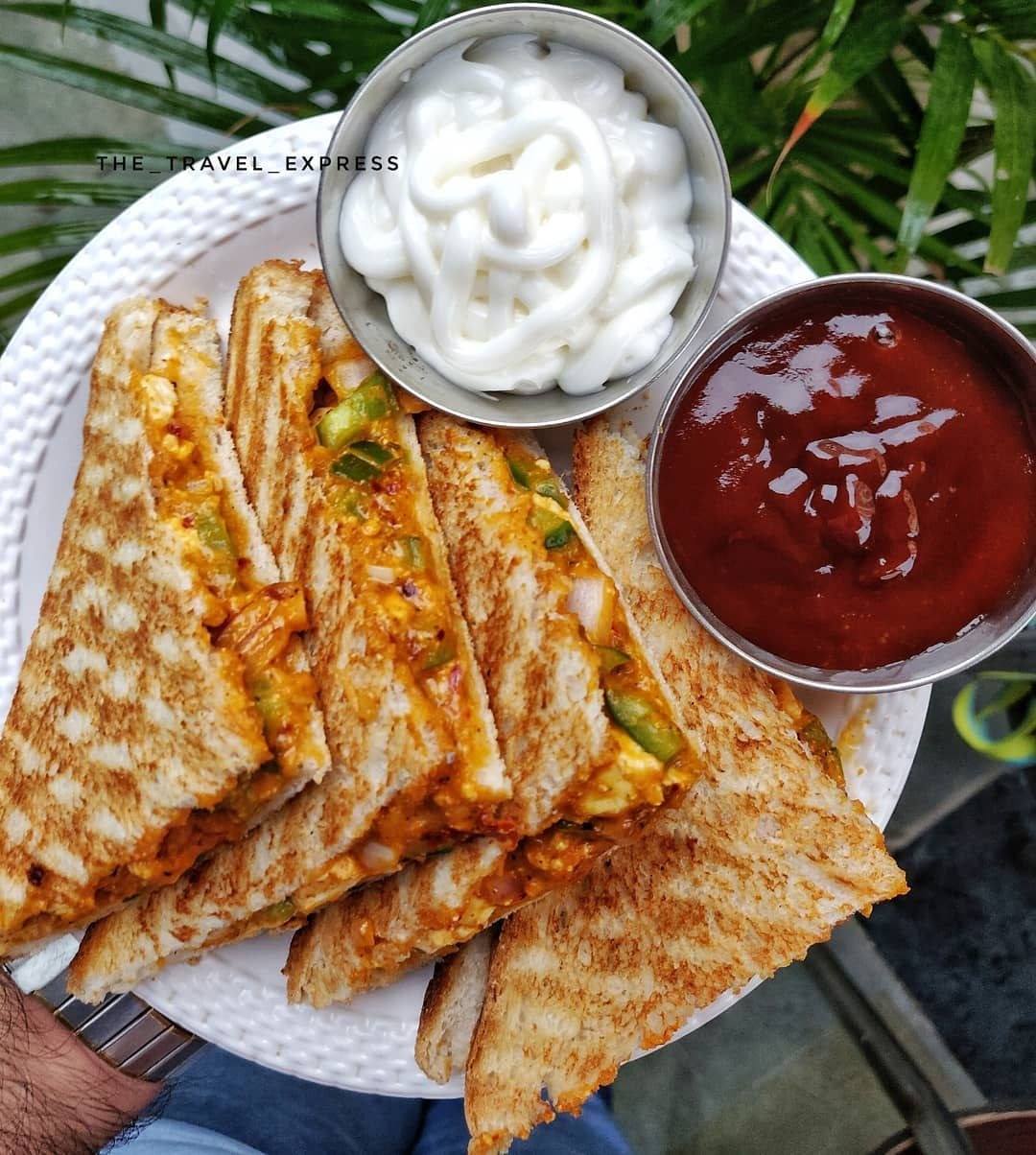 Grill Paneer Tikka Sandwich