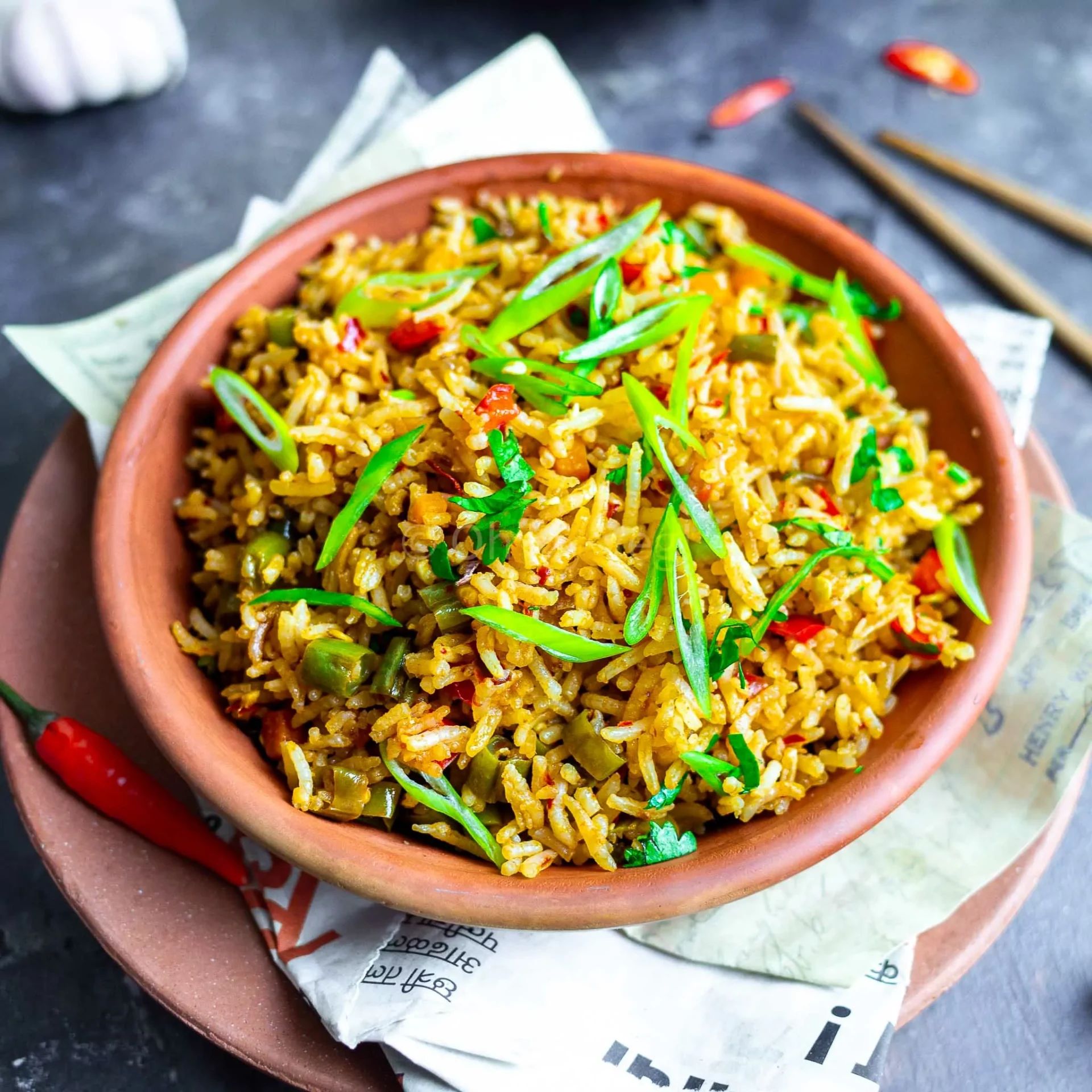 Chilly Garlic Rice