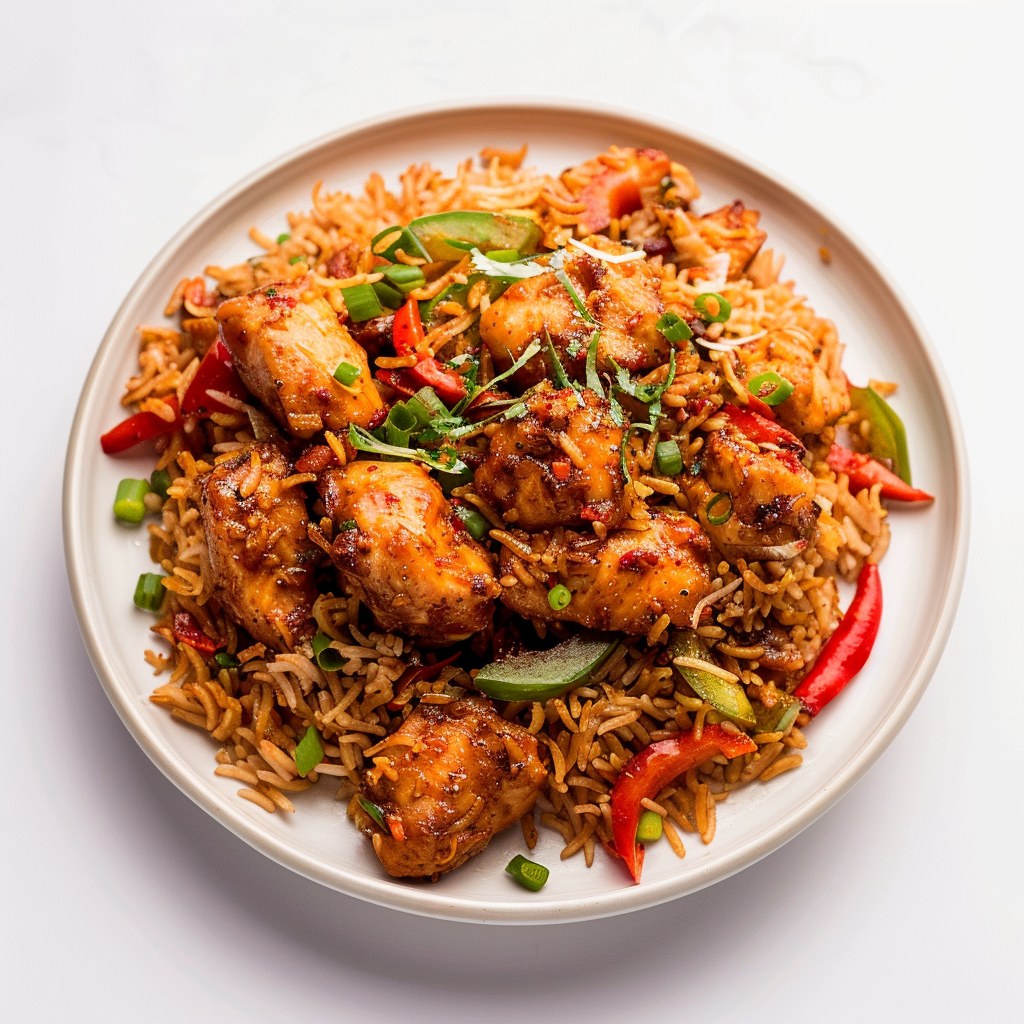Chilly Garlic Rice (Non Veg)