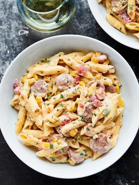 Creamy White Sauce Pasta (Non Veg)